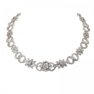 3.63ctw White Gold Diamond Necklace