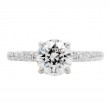 1.58ct White Gold Round Brilliant Cut Solitaire Diamond Engagement Ring