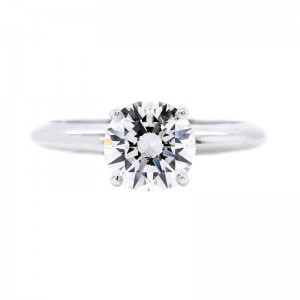 1.60ct White Gold Round Brilliant Cut Solitaire Diamond Engagement Ring