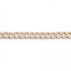 10.85ctw Rose Gold Diamond Link Bracelet