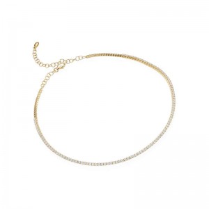 Yellow Gold Diamond Collar Necklace