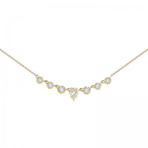 18k Yellow Gold Small Envoy Diamond Necklace