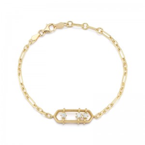 18k Yellow Gold Mini Penelope Floating Bracelet