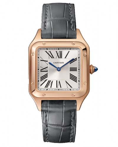 Cartier Santos-Dumont Watch, Small Model, Quartz Movement, Rose Gold, Leather