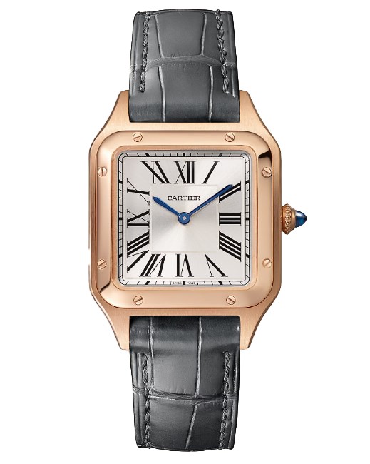 Cartier Santos-Dumont Watch, Small Model, Quartz Movement, Rose Gold, Leather