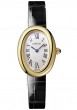Baignoire de Cartier Watch, Small Model, Quartz Movement, 18k Yellow Gold & Shiny Alligator