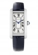 Tank Americaine Watch, Small Model, High Autonomy Quartz Movement, Steel, Leather