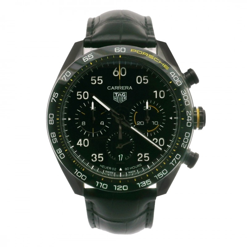 Pre-Owned Tag Heuer Carrera x Porsche Yellow Racing Special Edition