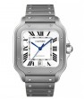 Santos de Cartier Watch, Large Model, Automatic Movement, Titanium Case & Bracelet with Interchangeable Nubuck Alligator Strap