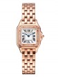 Panth&egravere de Cartier, Small Model, Quartz Movement, Rose Gold & Diamonds.