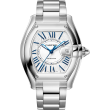 Cartier Roadster Watch, Large Model, Automatic Movement, Steel, Interchangeable Straps