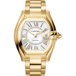 Cartier Roadster Watch, Large Model, Automatic Movement, Yellow Gold, Interchangeable Straps