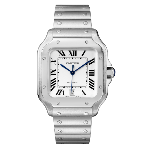 Santos de Cartier Watch, Medium Model, Automatic Movement, Steel