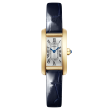 Cartier Tank Americaine Watch, Mini Model, Quart Movement, Yellow Gold, Leather