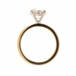 2.51 Carat 18k Yellow Gold Solitaire Round Brilliant Cut Diamond Engagement Ring