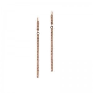 Rose Gold Diamond Drop Earrings