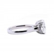 Platinum 5.10 Carat Round Brilliant Cut Solitaire Diamond Engagement Ring