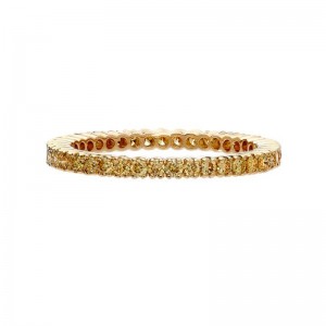 Yellow Gold Yellow Diamond Stacking Band