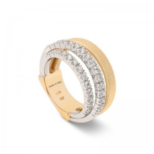 Marco Bicego Masai Collection Yellow Gold Ring with Diamonds