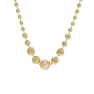Marco Bicego Africa Collection Yellow Gold Diamond Necklace