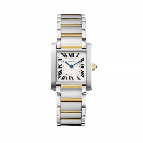 CRW1529856 - Tank Louis Cartier watch - Small model, quartz movement,  yellow gold, leather - Cartier