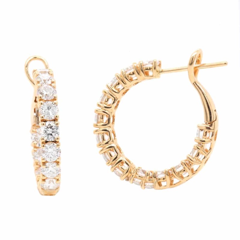 https://www.simonsjewelers.com/upload/product/2.91ctw Yellow Gold Small Diamond Hoop Earrings