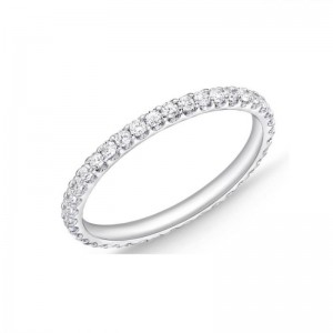 Platinum Odessa Diamond Eternity Wedding Band