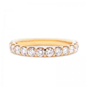 1.46ctw Yellow Gold Odessa Diamond Eternity Wedding Band