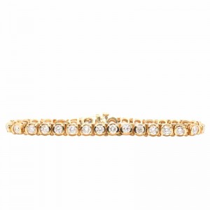 5.00ctw Yellow Gold Diamond Bracelet