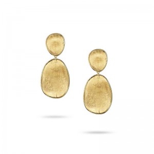 Marco Bicego Lunaria Collection Yellow Gold Drop Earrings