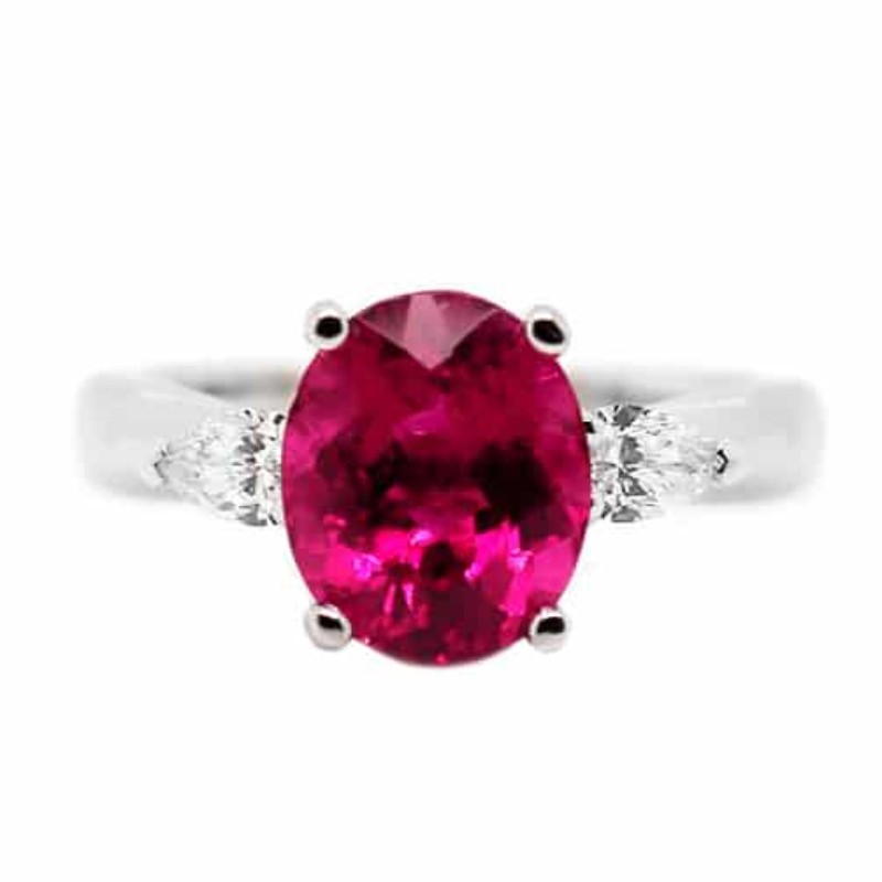 https://www.simonsjewelers.com/upload/product/White Gold 3-Stone Pink Tourmaline Ring with Pear Shaped Diamonds with 3.34ct Center