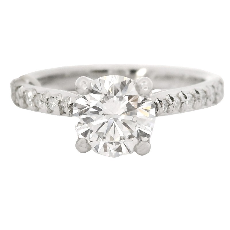Platinum 1.04 Carat Diamond Engagement Ring