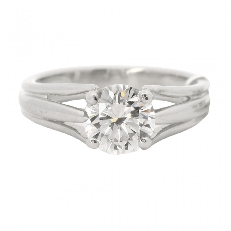 Platinum 1.04 Carat Diamond Engagement Ring