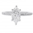 18k White Gold 1.22 Carat Marquise Cut Diamond Engagement Ring