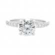 1.58ct White Gold Round Brilliant Cut Solitaire Diamond Engagement Ring