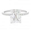 Platinum 2.50 Carat Radiant Cut Engagement Ring