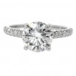 Platinum 1.62 Carat Round Brilliant Diamond Engagement Ring