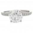 Platinum Whisper Thin 1.70 Carat Round Brilliant Diamond Engagement Ring