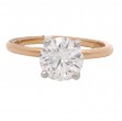 18k Rose Gold 1.27 Carat Solitaire Diamond Engagement Ring