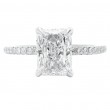 Platinum 1.78 Carat Radiant Cut Solitaire Engagement Ring