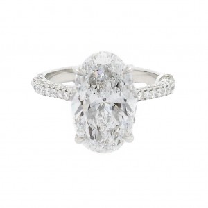 4.91 Carat Platinum Solitaire Engagement Ring