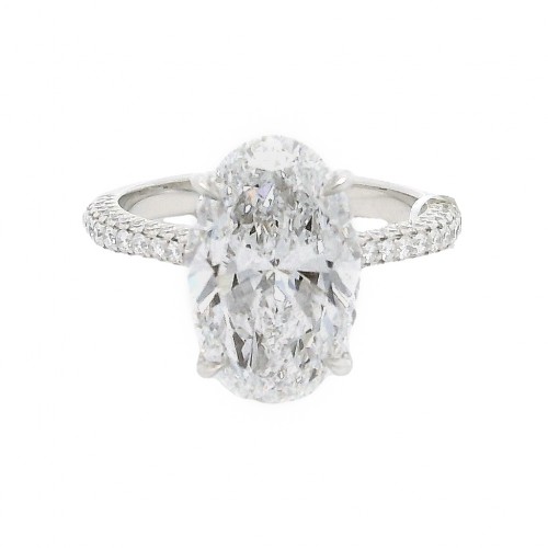 4.91 Carat Platinum Solitaire Engagement Ring