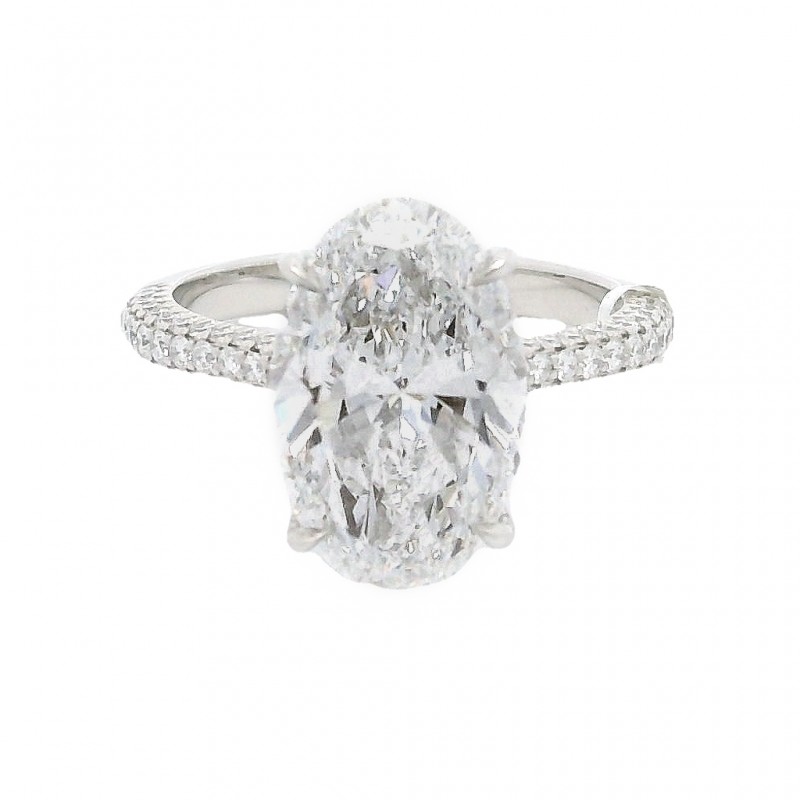 4.91 Carat Platinum Solitaire Engagement Ring