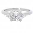 Platinum 1.03 Carat East-West Marquise Cut Diamond Engagement Ring