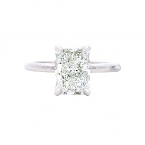 Platinum 2.01 Carat Diamond Solitaire Engagement Ring