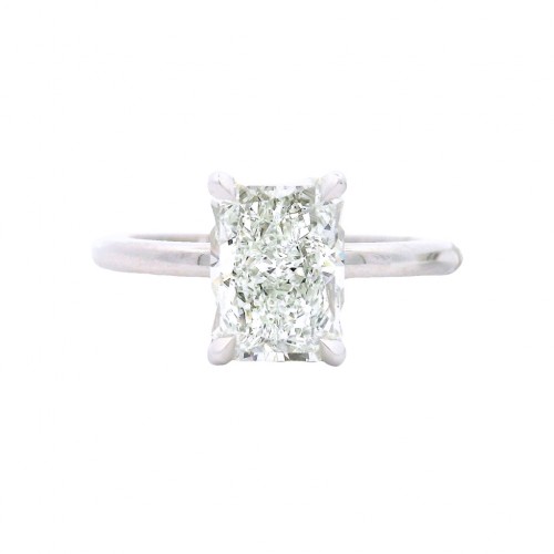 Platinum 2.01 Carat Diamond Solitaire Engagement Ring