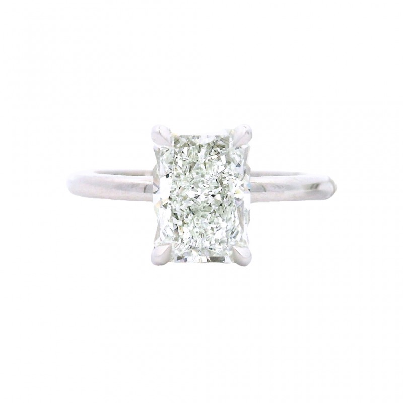 Platinum 2.01 Carat Diamond Solitaire Engagement Ring