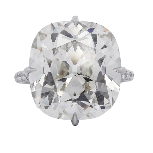 13.26 Carat Diamond Engagement Ring in Platinum