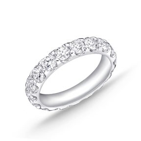 Platinum Odessa Round Brilliant Diamond Eternity Band