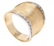 Marco Bicego 18k Yellow & White Gold Lunaria Collection Diamond Ring